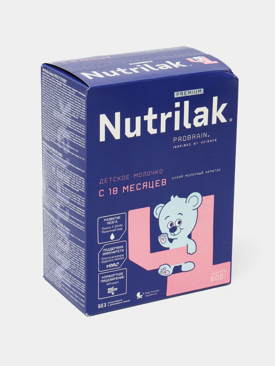 Детский сухой молочный напиток Nutrilak Premium 4,18+ мес 600 гр