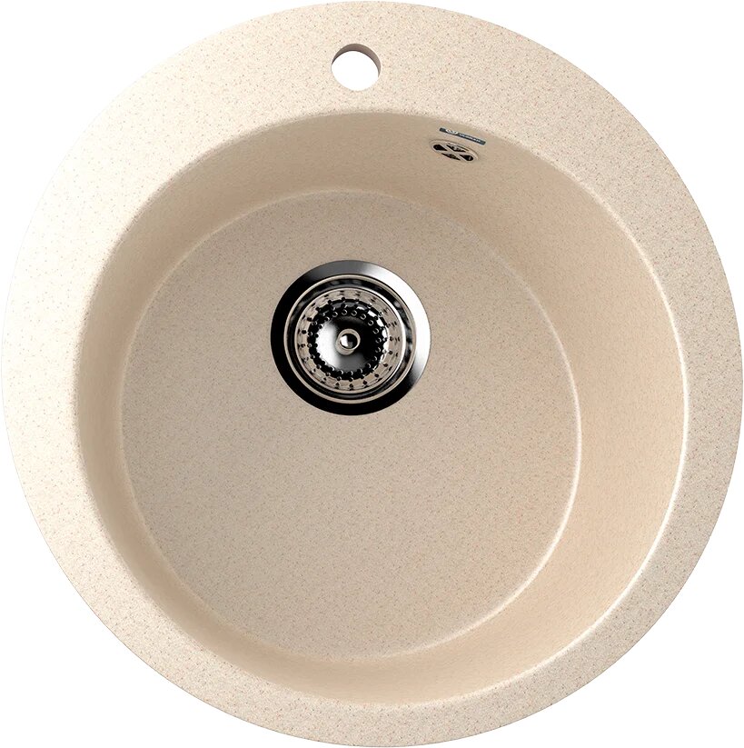 Мойка кухонная Ulgran U-405 -328 49x49 мойка для кухни бежевая матовая круглая российская