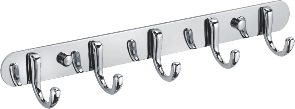 Крючок Fixsen Equipment FX-1715 латунный 5 крючков хром глянцевый вешалка для полотенец в ванную