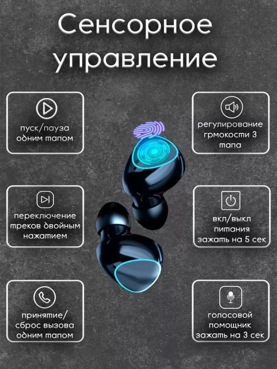 Беспроводные наушники TWS M10 с Power Bank, Bluetooth 5.0, LED-дисплей, Hi-Fi звук, влагозащита IPX7
