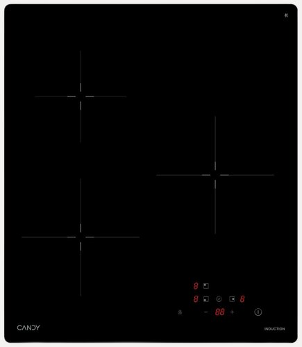 Изображение товара Варочная панель Candy CHXY53NB, индукционная, сенсорная, чёрная, 45 см x 7,7 см x 52 см