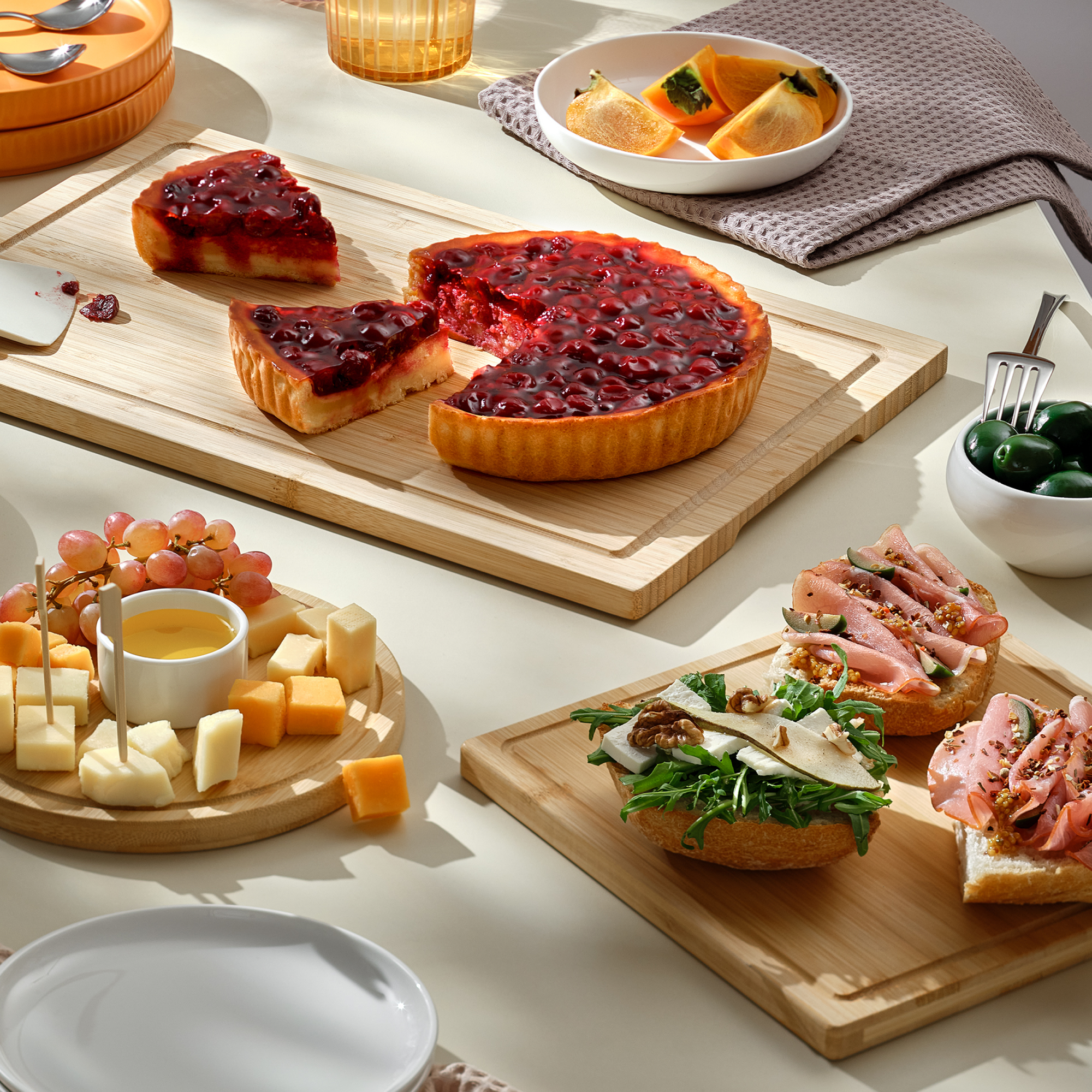 Картинки Деревянная разделочная доска Pragma Litop, 3 предмета, бамбук