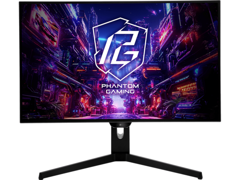 Монитор ASROCK 27" PGO27QFS OLED 2560x1440 0,03 ms GTG 275cd 240Hz HDR 400 VESA HAS Tilt HDMI*2 DP*2 USB*3 HAS Swivel Pivot Type C black