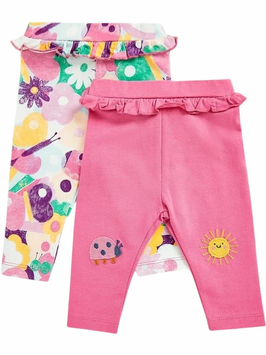 Легинсы mothercare, комплект из 2 шт., размер 56, розовый — фото 1