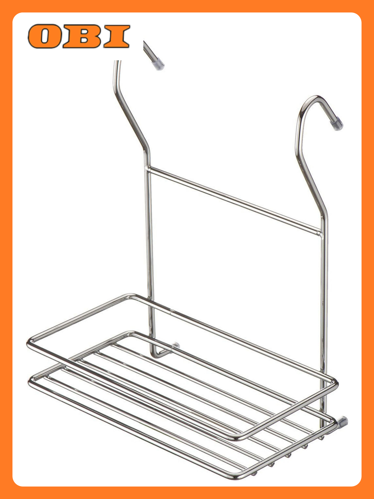 Полка Lemax подвесная для рейлинговой системы сталь цвет хром