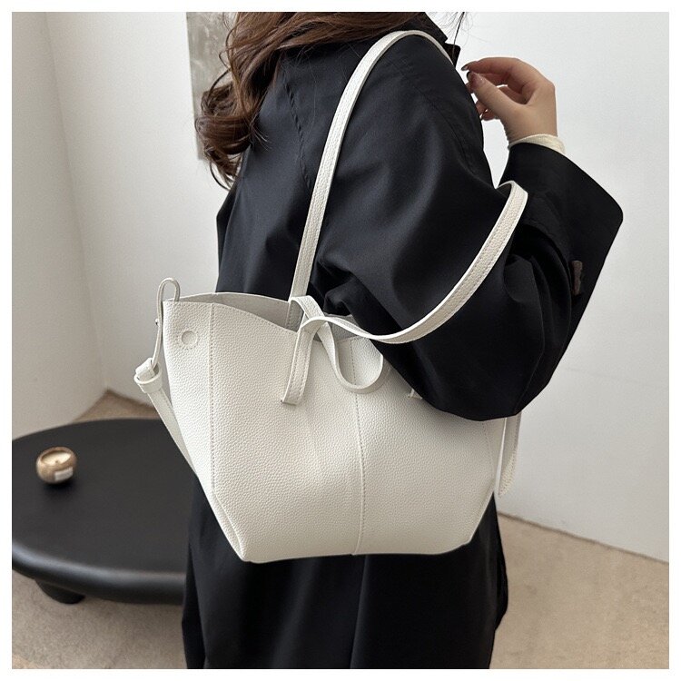 Сумка-рюкзак  Сумка женская, через плечо, тоут, А4, белый — фото 1