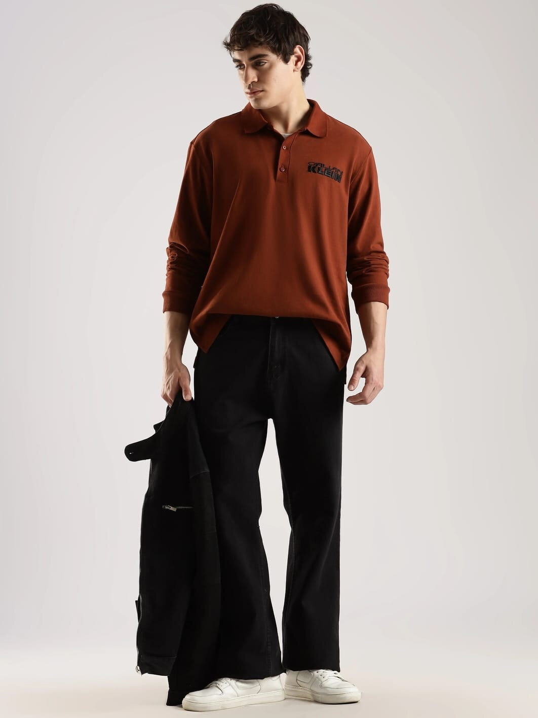 Поло Calvin Klein Jeans, 1 шт., размер L, красный — фото 1