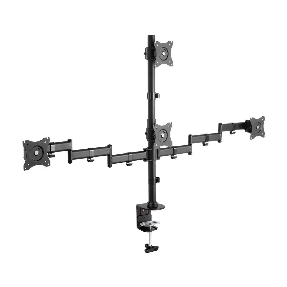 Настольный кронштейн Arm Media LCD-T16 от 15" до 27", нагрузка до 40 кг, поворотно-наклонный, черный