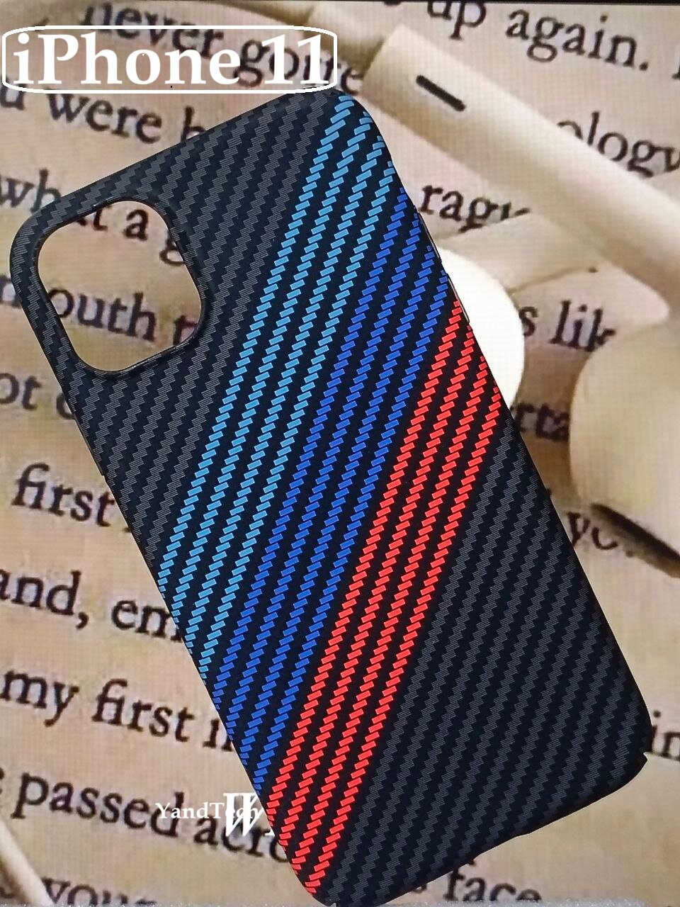 Чехол, карбоновый, для для телефонов iPhone 11 жёсткий оригинал