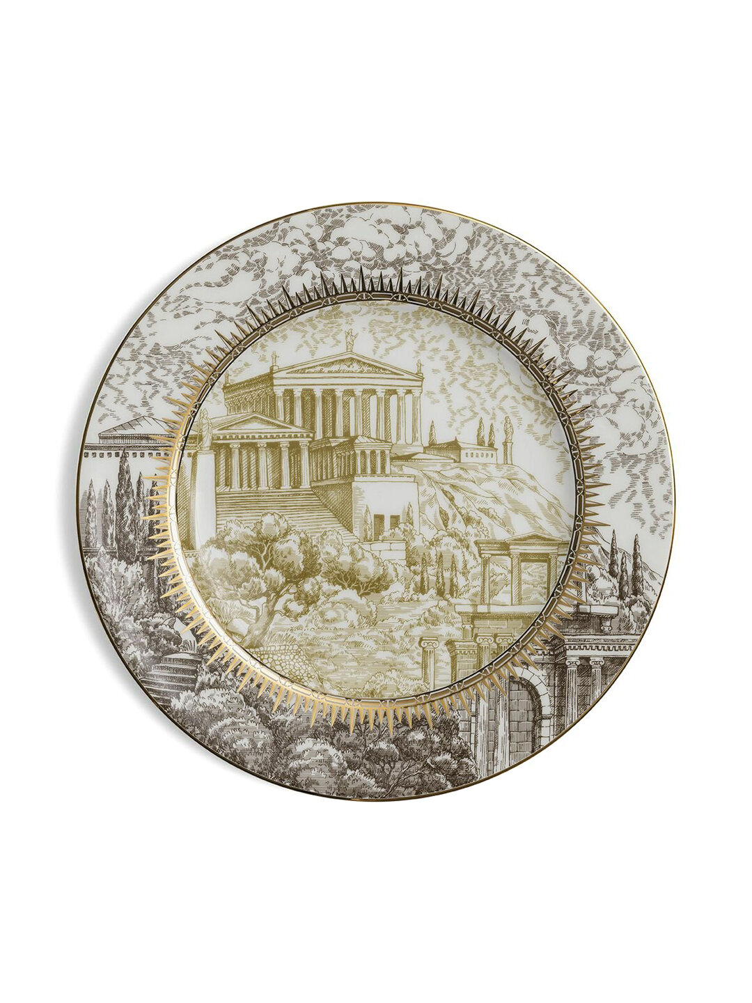 Togas Тарелка десертная  Олимпия  с авторским орнаментом  20 5 см