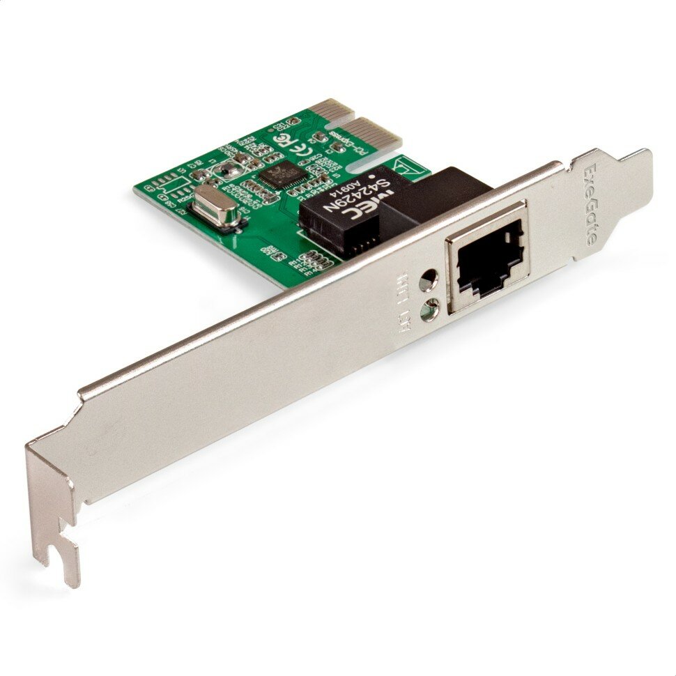 Сетевой адаптер ExeGate EXE-560 (PCI-E x1 v2.0, 1xRJ45, UTP 10/100/1000Mbps, Realtek Chipset RTL8111C) (EX281224RUS)