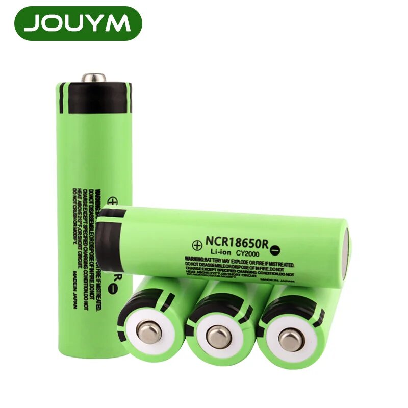 Литий-ионная аккумуляторная батарея JOUYM 18650 2000 мАч 2 PCS