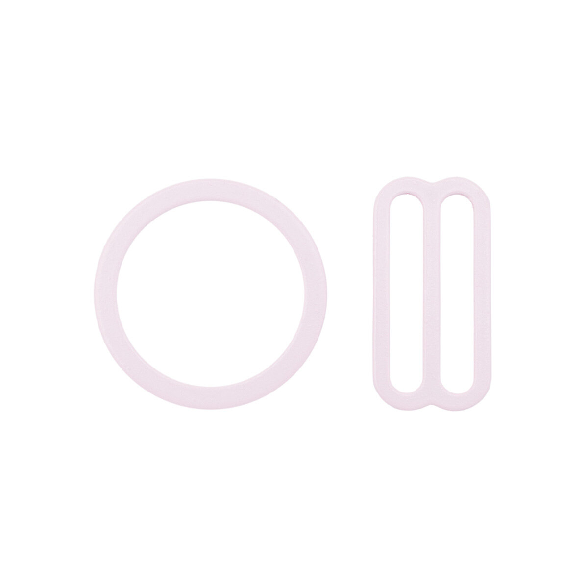 Набор металлической фурнитуры для бюстгальтера, цвет 189, цветок миндаля (кольцо 18 мм - 4 шт, регулятор 19 мм - 4 шт)