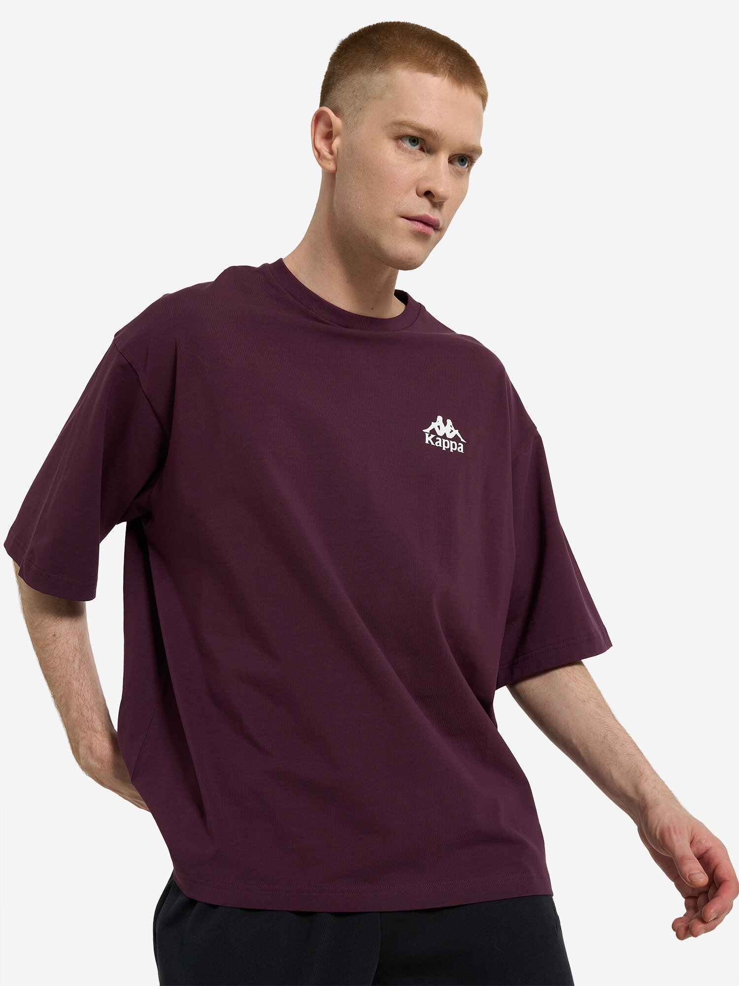 Футболка Kappa Authentic MP Men's Short Sleeve T-shirt, размер 56-58, бордовый — фото 1