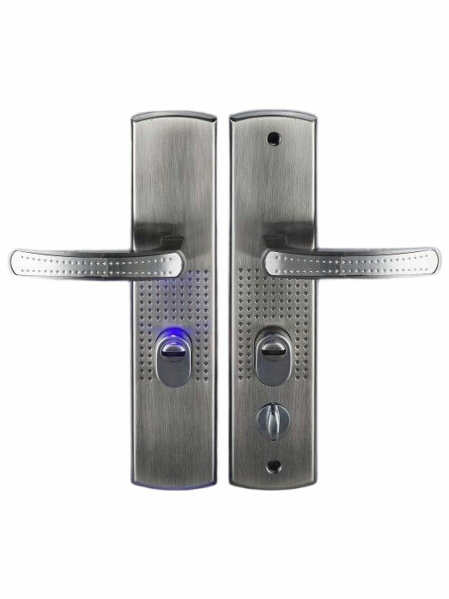 Ручки на планке с подсветкой KT2-CAR SN (Автомат/Правая) Матовый никель