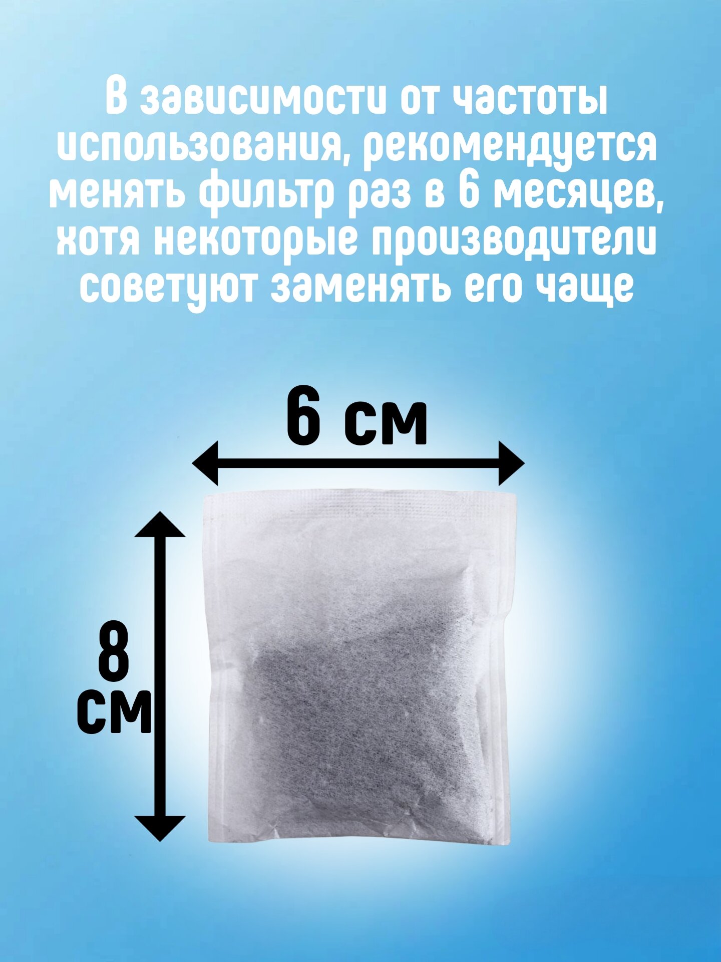Сменный угольный фильтр для дистиллятора BL 9803 (5 штук) — фото 1