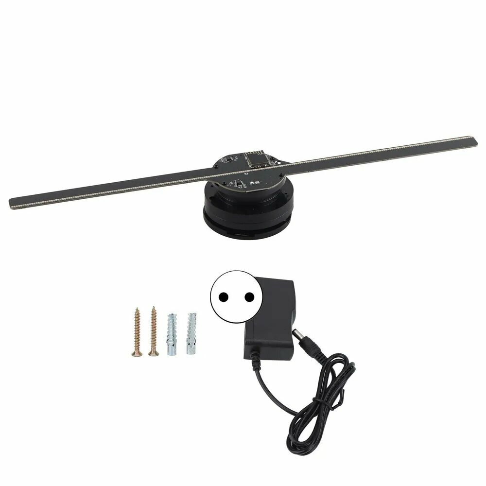 Голографический вентилятор черный