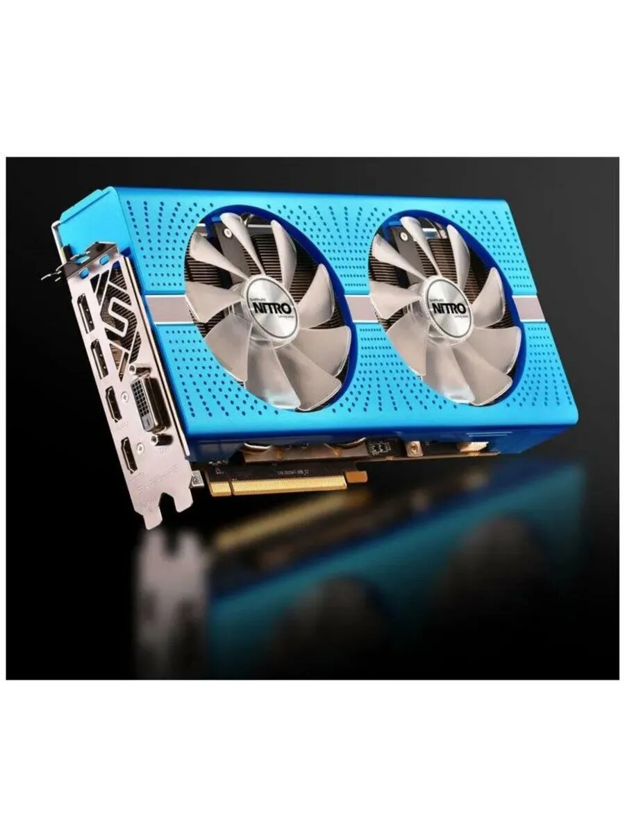 Игровая видеокарта ASUS RX 590 NITRO Sapphire, 8Гб GDDR5, 2 вентилятора, 256-битная шина