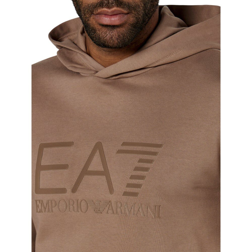 Худи EA7 EMPORIO ARMANI, размер XL, , коричневый — фото 1