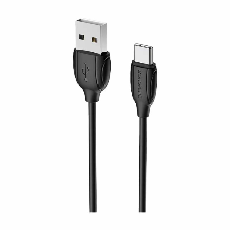 Кабель для зарядки Borofone BX19 USB-A - Type-C, 1 м, черный, 2,4 A