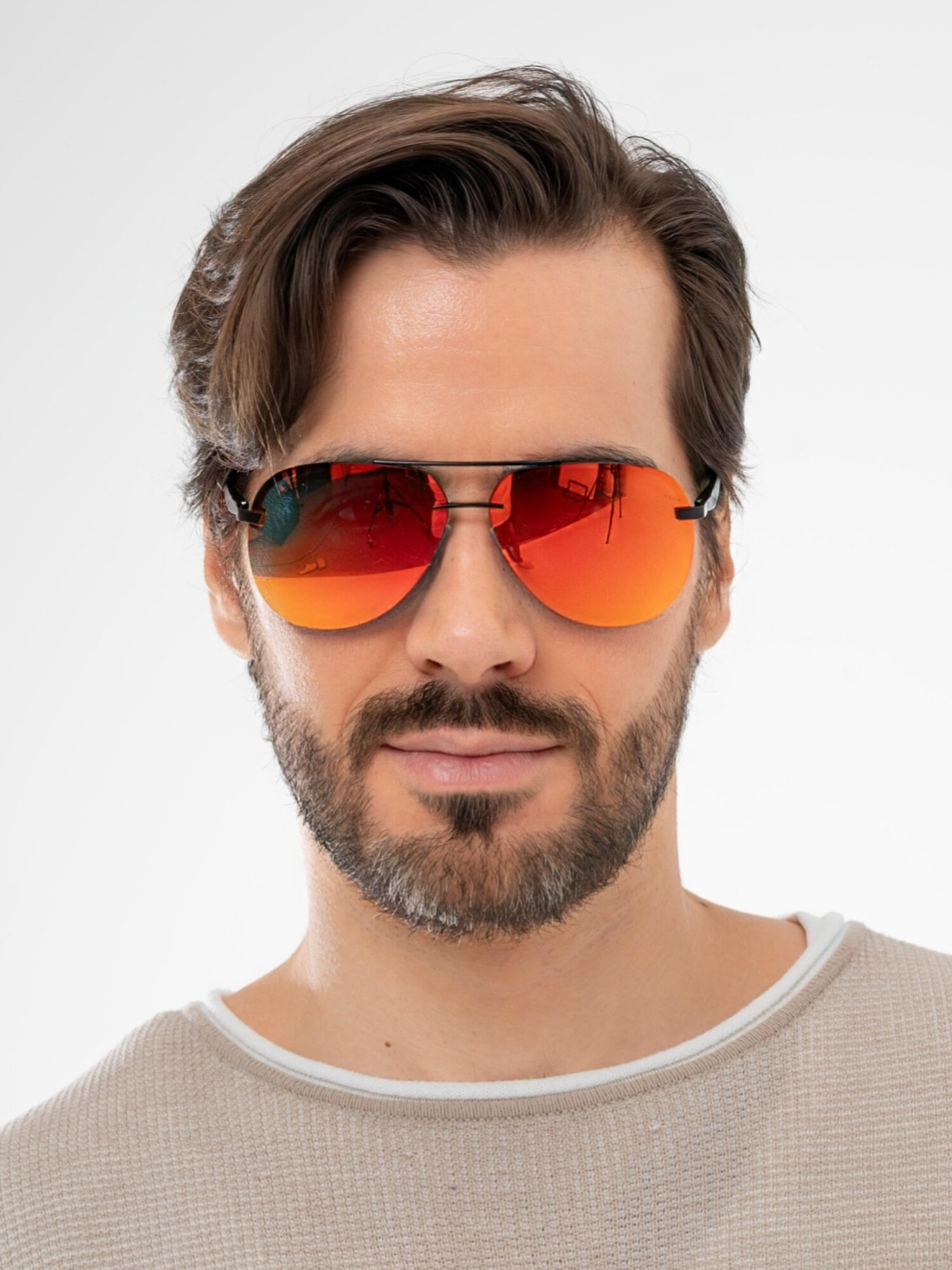 Солнцезащитные очки Zabologen, оранжевый — фото 1