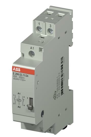 Электромеханическое реле с фиксацией ABB E290-32-11/24, монтаж на DIN-рейку