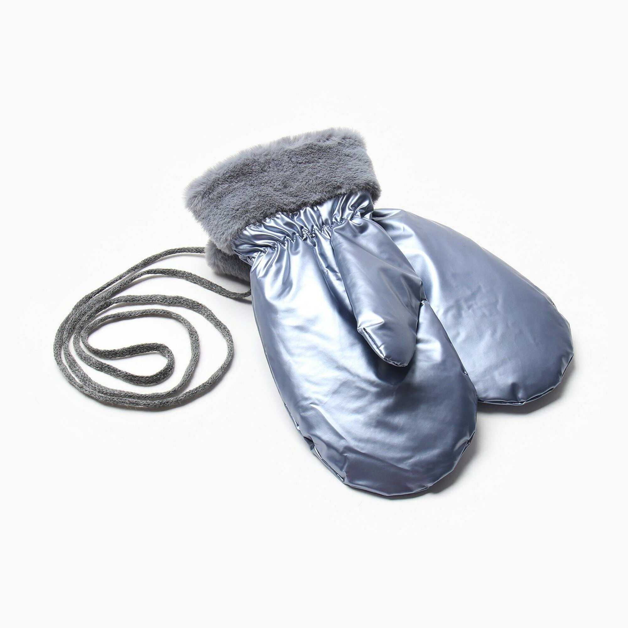 Варежки Minaku для женщин, размер 24 см, голубой