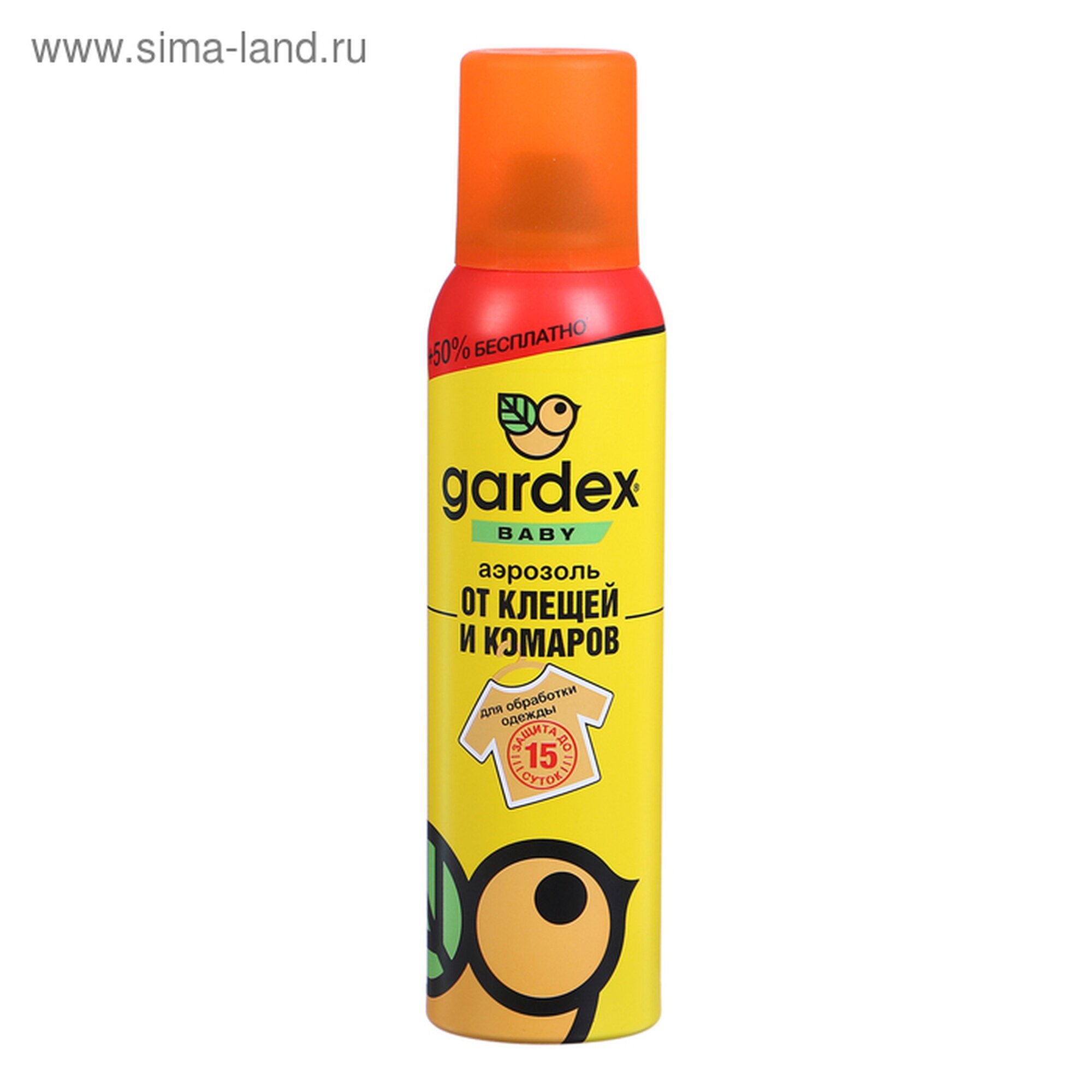 Аэрозоль Репеллент Gardex Baby от клещей и комаров детский 150 мл
