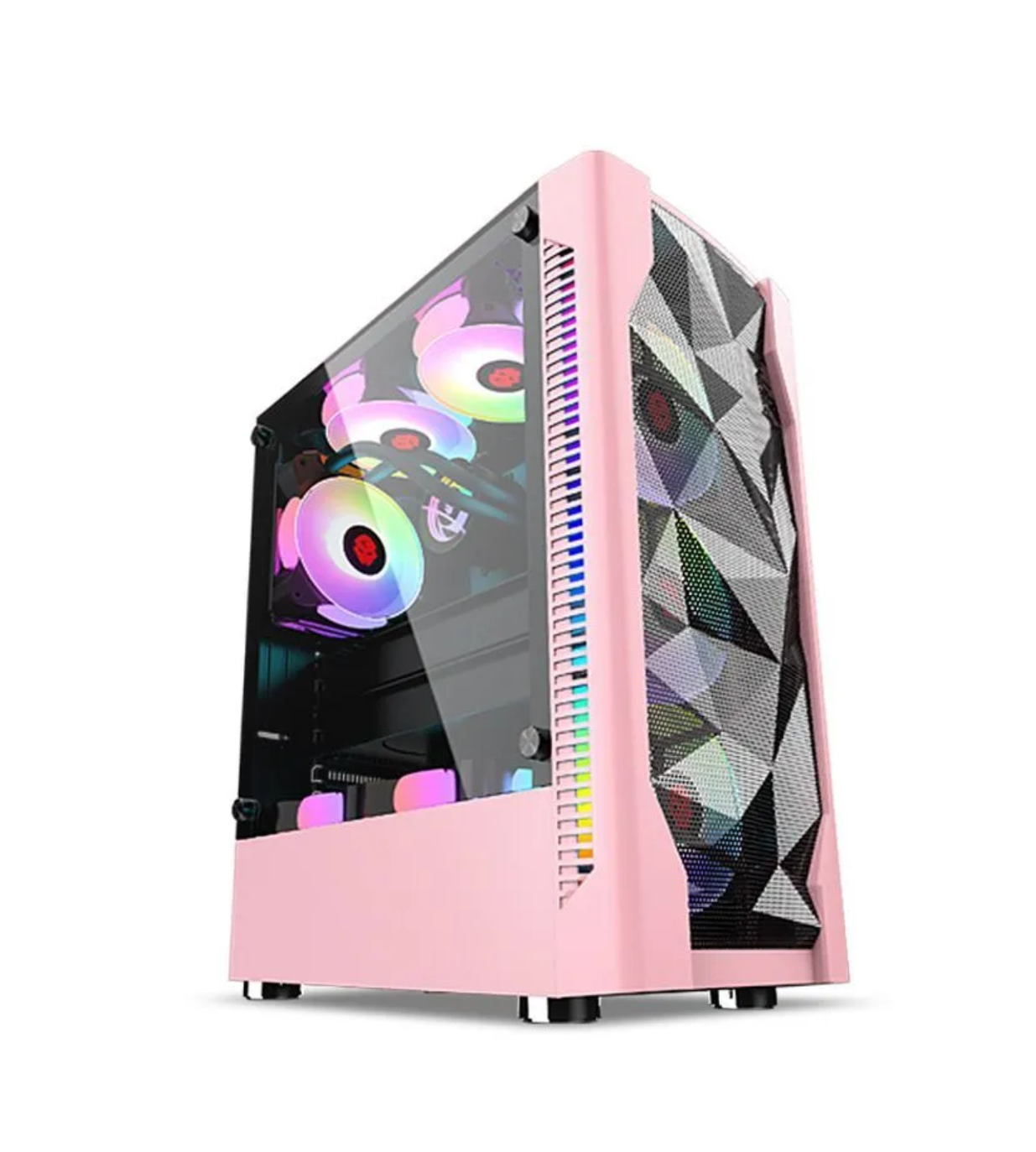 Игровой компьютер розовый Intel 10 ядер GeForce RTX 3050 16 GB DDR4 512 GB SSD Компьютер игровой Системный Блок