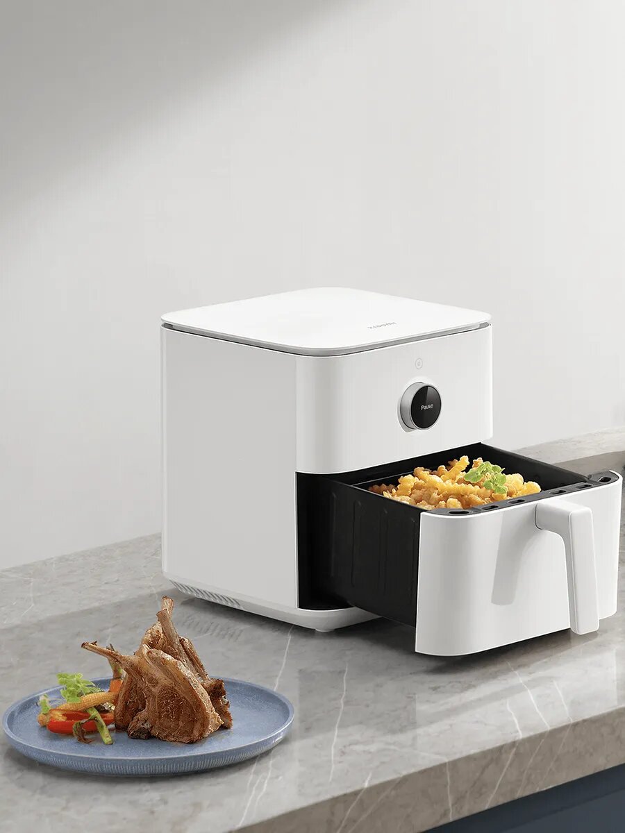 Аэрогриль Xiaomi Smart Air Fryer, электронное управление, 12 программ, антипригарное покрытие( Белое) — фото 1