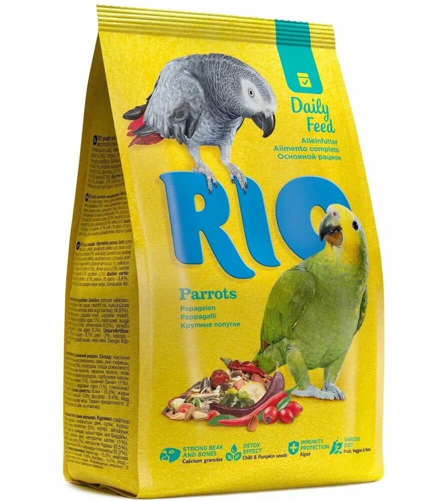 RIO Корм для крупных попугаев Основной рацион 1 кг