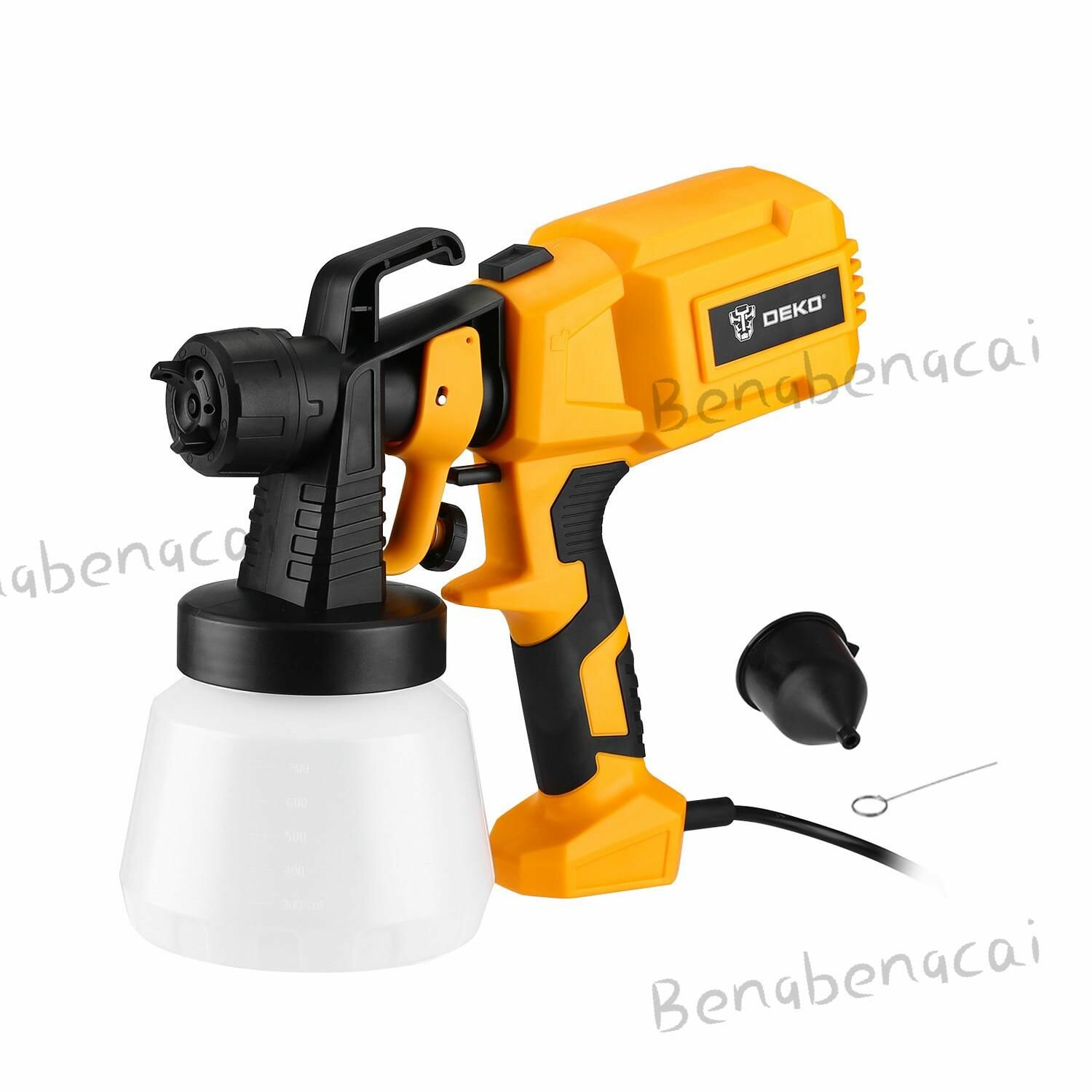 Электрический краскопульт Без бренда мощность 600Вт скорость 32000об/мин