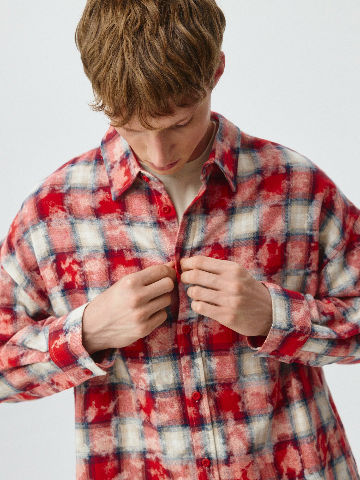 Рубашка Sela, размер L, разноцветный