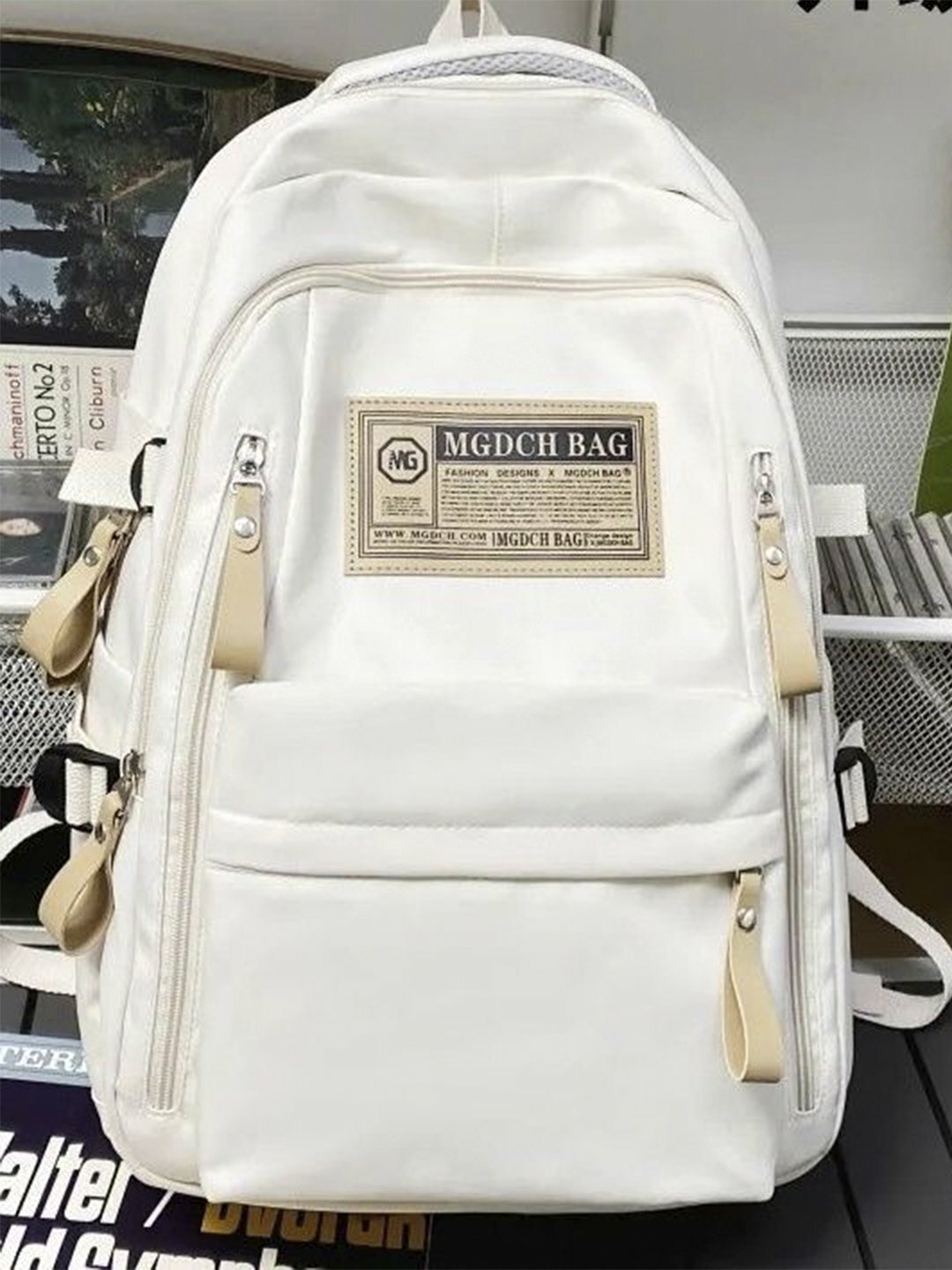 Рюкзак  MGDCH BAG Classic, фактура гладкая, белый