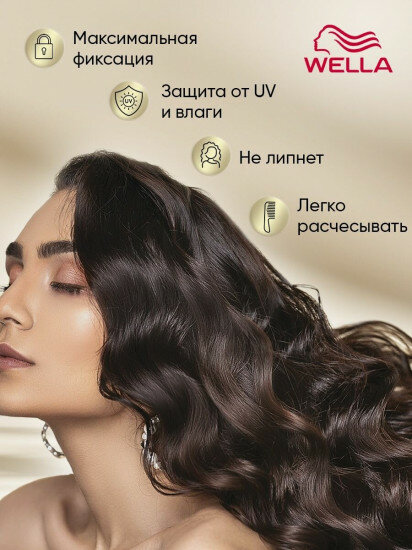 Лак для волос Wellaflex Silk Finish & Hold, сверхсильная фиксация, 5/5, 250 мл — фото 1