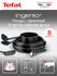 Набор посуды со съемной ручкой Tefal Ingenio Black 04238830, 22/26 см, 3 предмет...