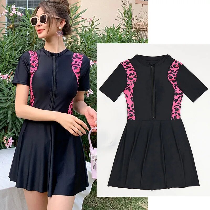 Женский рашгард купальник Bswemek Черный 2XL 802A