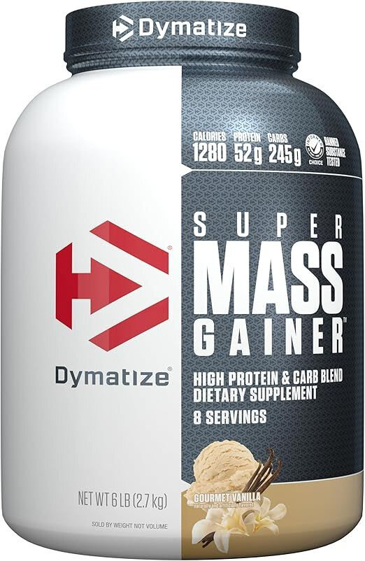 Dymatize Super Mass Gainer — Высококалорийный гейнер для набора массы, 2.27 кг, ваниль