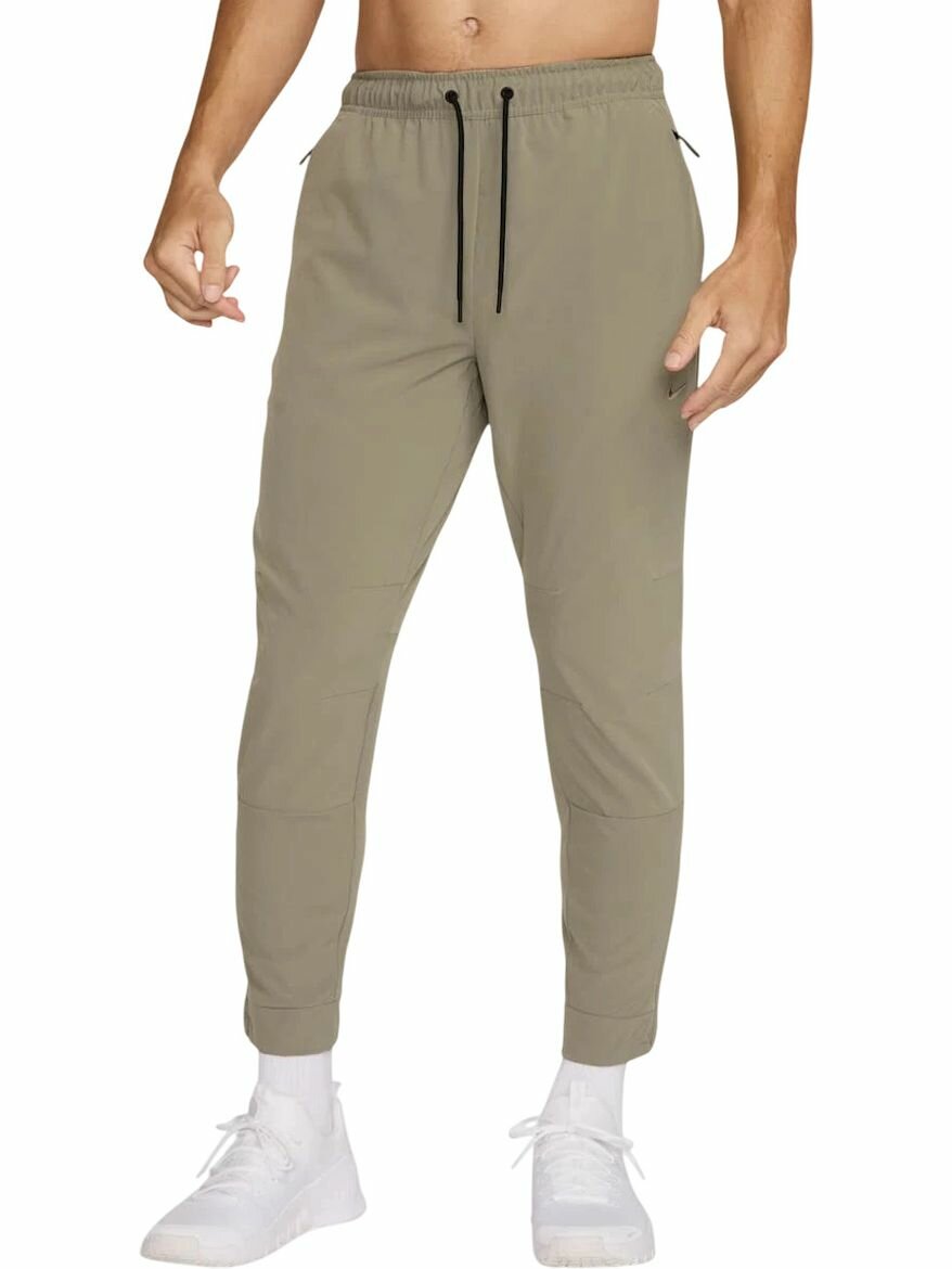 Брюки спортивные NIKE Dri-FIT Zippered Cuff Versatile Pants, размер XL, зеленый,