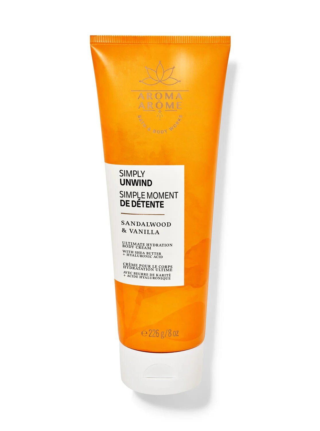 Крем для тела Bath and Body Works Simply Unwind Sandalwood Vanilla увлажняющий