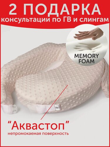 Изображение товара Подушка для кормления грудного новорожденного ребенка эргономичная Loona Baby