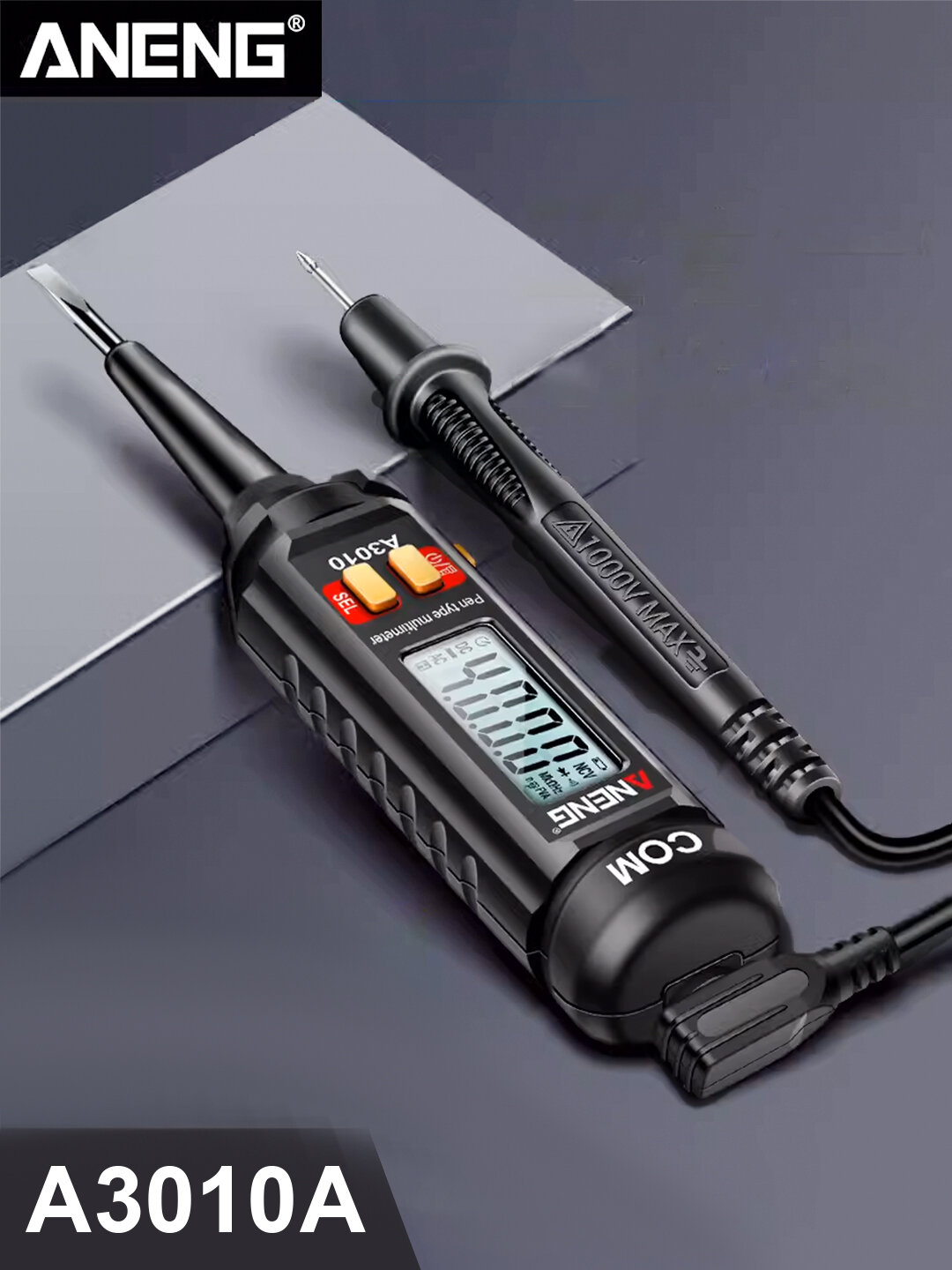 Мультиметр-ручка ANENG A3010, многофункциональный, с дисплеем