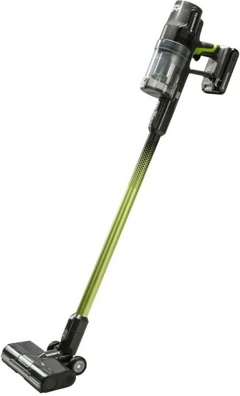 Пылесос вертикальный аккумуляторный GREENWORKS G24SVK4 24В С АКБ И ЗУ