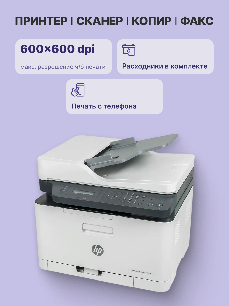 МФУ лазерное HP Color Laser 179fnw (4ZB97A)