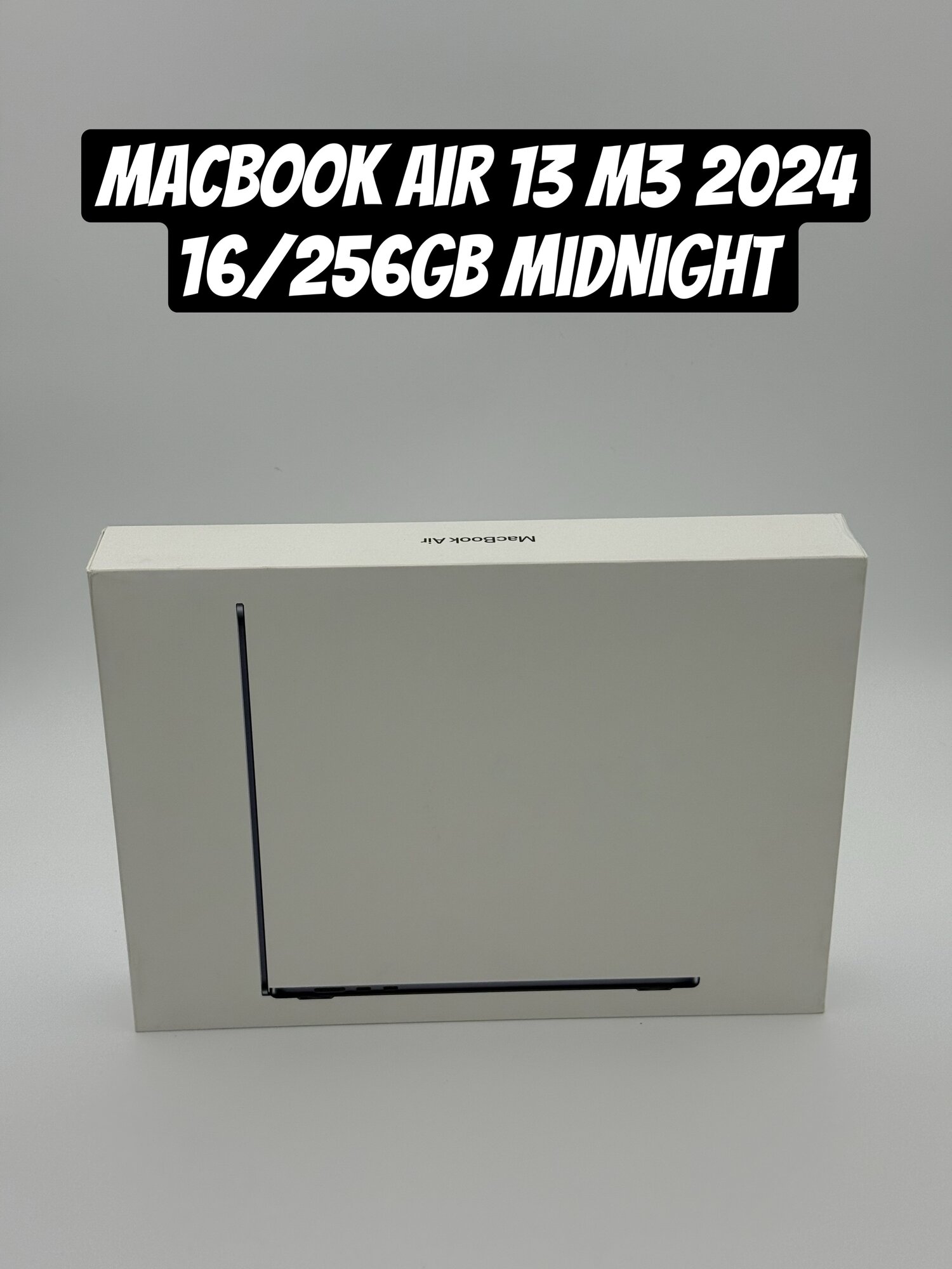 Ноутбук Apple Macbook Air 13 M3 2024 16GB/256GB MC8K4 Midnight/темная ночь, английские буквы