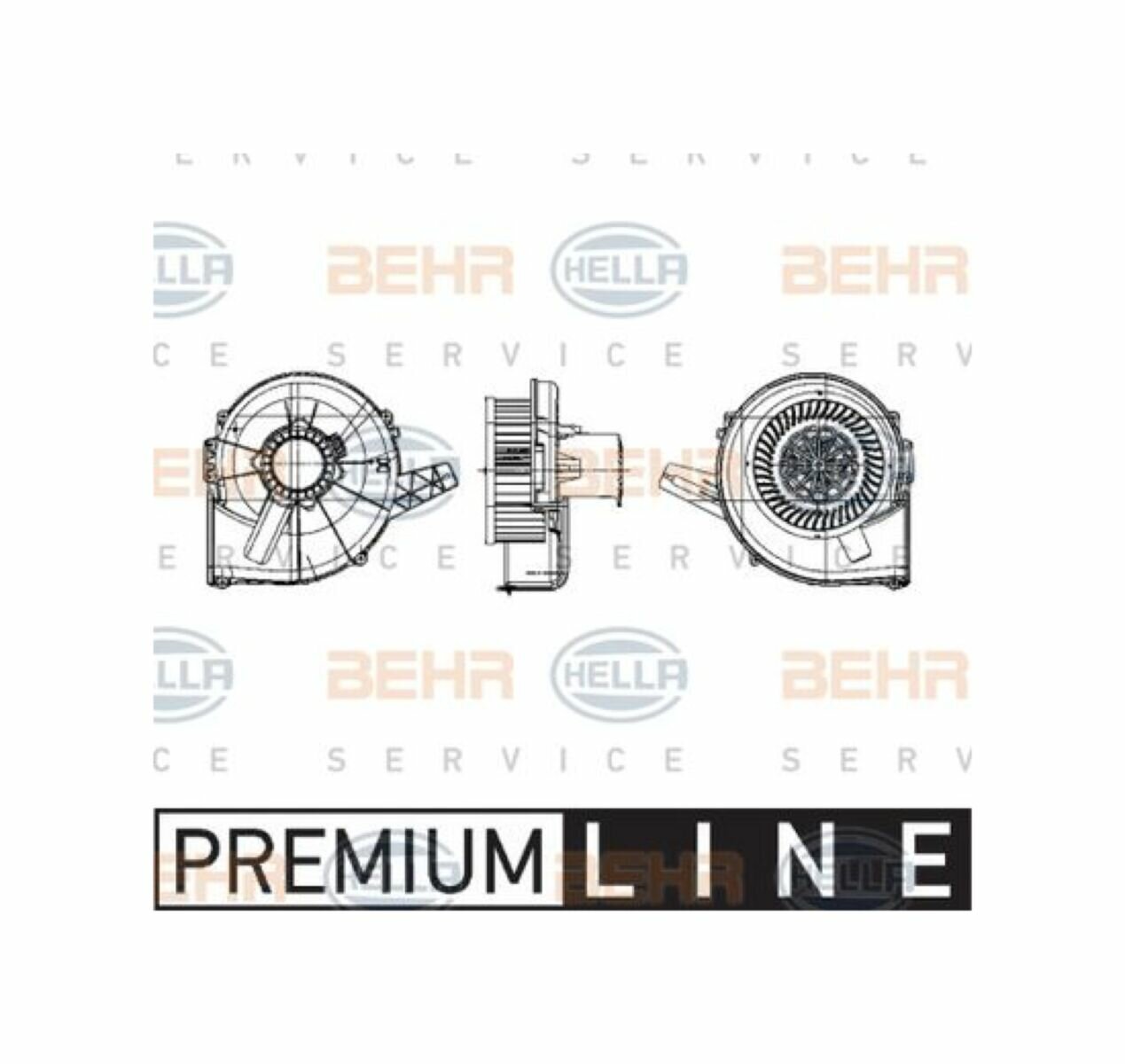 Мотор Печки Audi A2, Skoda Fabia, Vw Polo 01=>(Hella 8Ew 009 157-131)