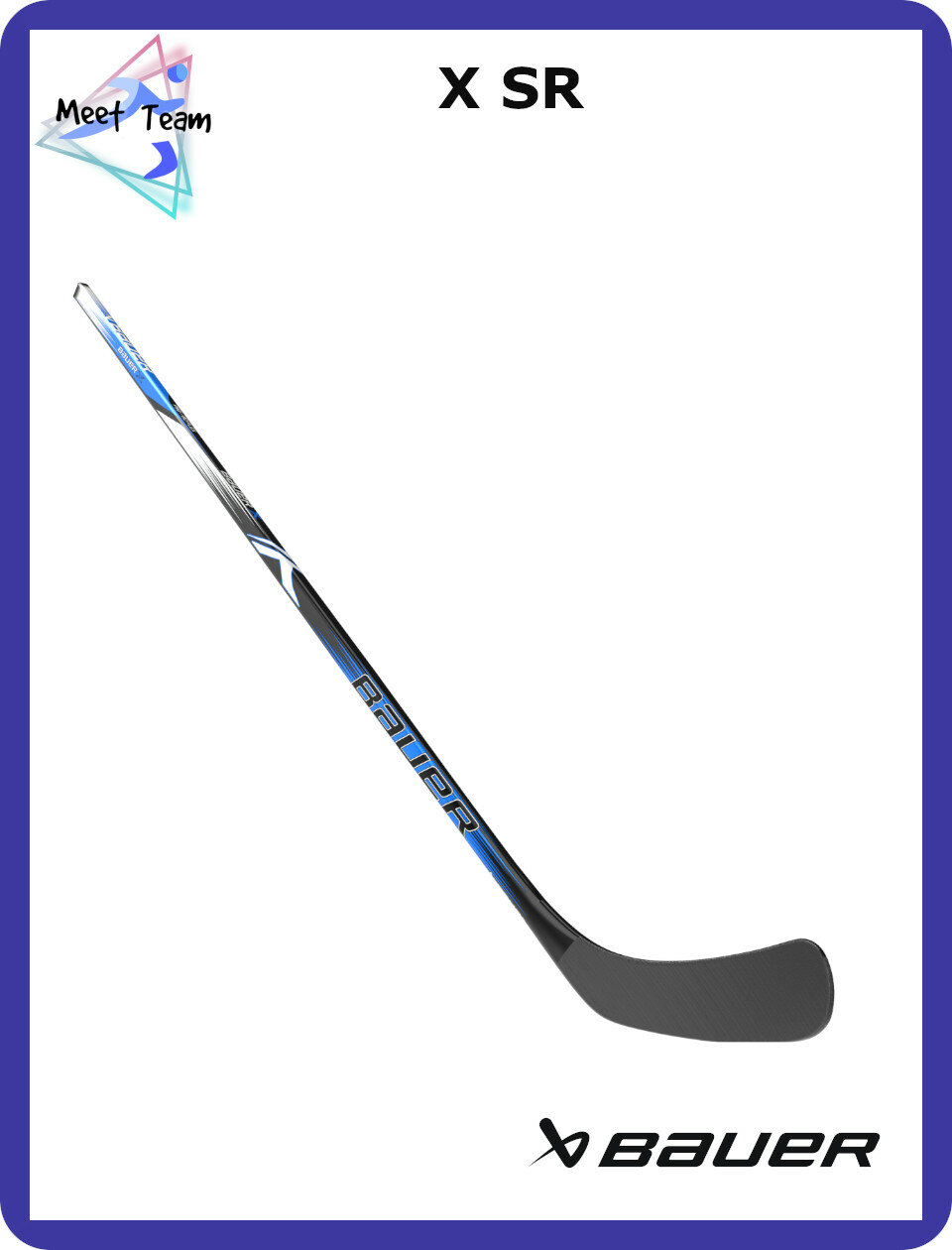 Клюшка хоккейная BAUER X STK S23 SR Grip 80 P92 L 1061720