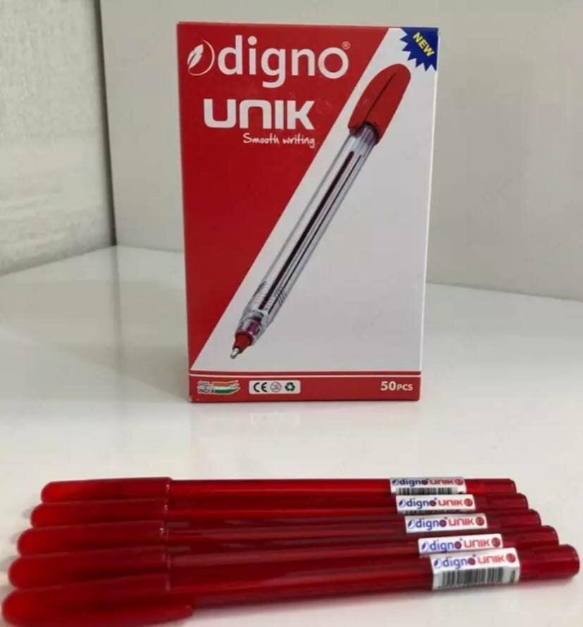 Шариковая ручка Digno "Unik", 0,7 мм, нестираемые чернила, ультратонкий стержень