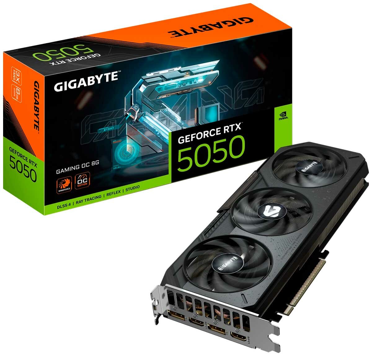 Видеокарта Gigabyte GeForce RTX 5050 GAMING OC 8GB (GV-N5050GAMING OC-8GD)