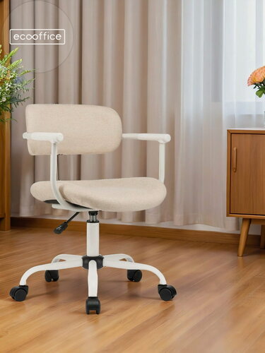 Изображение товара Кресло компьютерное офисное Эко-Офис колин / Eco-Office KOLIN W-231, стул крутящийся на колесиках, Бежевая ткань
